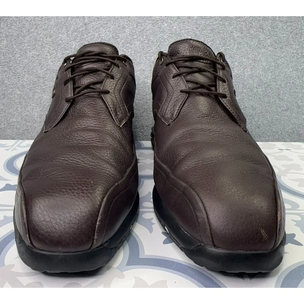 NIKE GOLF Zoom Air Tour Premium Shoes Men's Size 10 379216-272 Brown‎ Leather